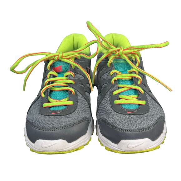 Nike Revolution 554900-026 Gray Neon Green Pink Running Shoes Women’s 7.5 - Picture 3 of 9